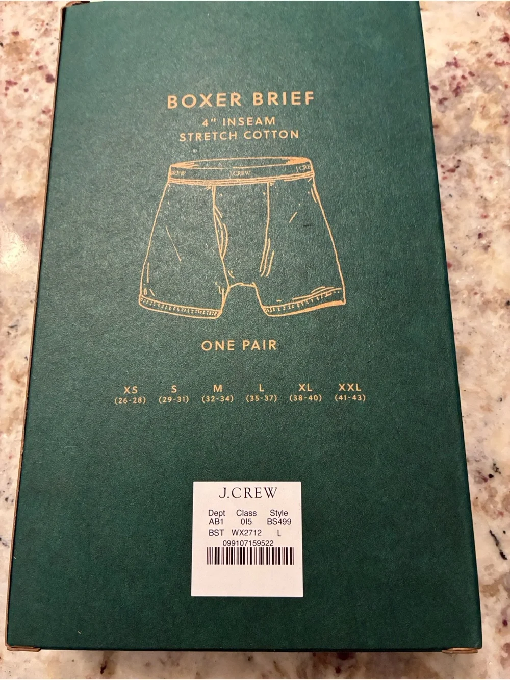 J. Crew Navy and White Striped Boxer Briefs - J. Crew